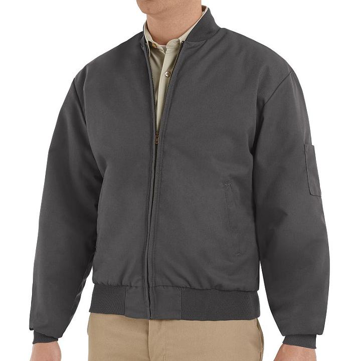 Men's Red Kap Solid Team Jacket, Size: Xxl, Grey