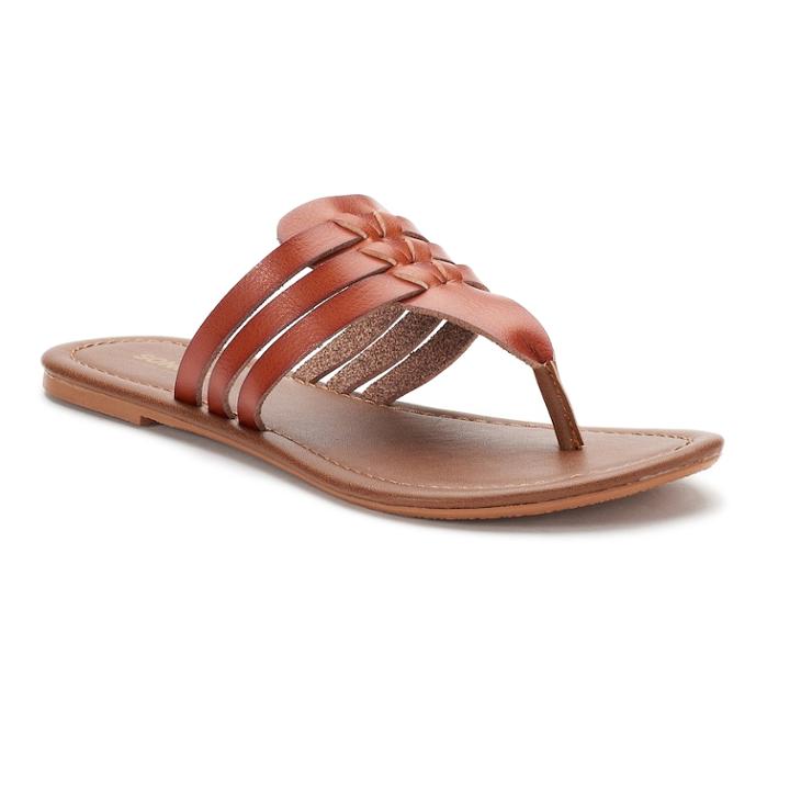 Women's Sonoma Goods For Life&trade; Huarache Banded Sandals, Size: Large, Med Brown