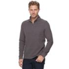 Men's Croft & Barrow&reg; Classic-fit Ultra Soft Quarter-zip Pullover, Size: Small, Med Grey