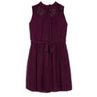 Girls 7-16 Iz Amy Byer Lace Highneck Dress, Size: 14, Purple Oth