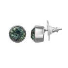 Simply Vera Vera Wang Nickel Free Blue Faceted Stone Round Stud Earrings, Women's