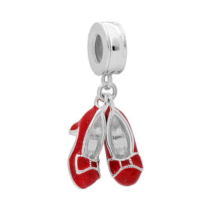 The Wizard Of Oz Sterling Silver Ruby Slipper Charm, Women's, Grey