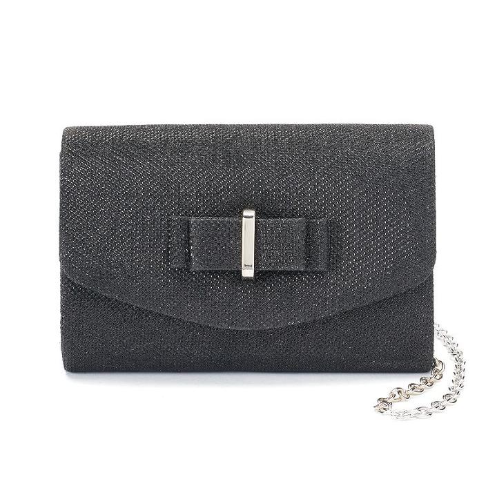 Gunne Sax By Jessica Mcclintock Alexis Glitter Clutch, Women's, Black