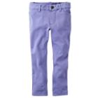 Girls 4-8 Carter's Purple French Terry Jeggings, Girl's, Size: 5