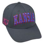 Adult Top Of The World Kansas Jayhawks Cool & Dry One-fit Cap, Men's, Grey (charcoal)