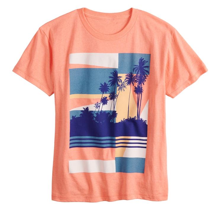 Boys 8-20 Urban Pipeline&reg; Beach Tee, Size: Medium, Light Pink