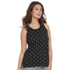 Women's Sonoma Goods For Life&trade; Girlfriend Tank, Size: Medium, Black