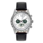 Men's Game Time Green Bay Packers Letterman Watch, Black