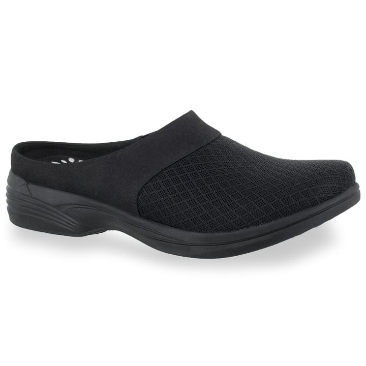 Solite By Easy Street Cozy Women's Mules, Size: 6, Black