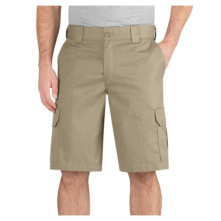 Men's Dickies Regular-fit Cargo Shorts, Size: 38, Dark Beige
