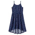 Girls 4-10 Jumping Beans&reg; Lace Cross Back Tank Dress, Girl's, Size: 5, Blue