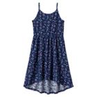 Girls 4-10 Jumping Beans&reg; Lace Cross Back Tank Dress, Girl's, Size: 5, Blue