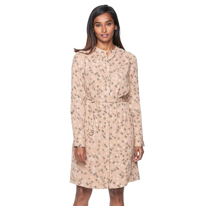 Women's Apt. 9® Shirtdress, Size: Small, Brown Oth