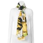 Reed Hampton Floral Oblong Scarf, Women's, Yellow