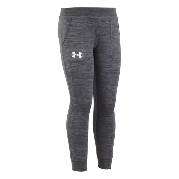 Girls 4-6x Under Armour Space-dyed Joggers, Size: 6x, Black