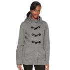 Women's Seb Hooded Toggle Fleece Jacket, Size: Medium, Grey