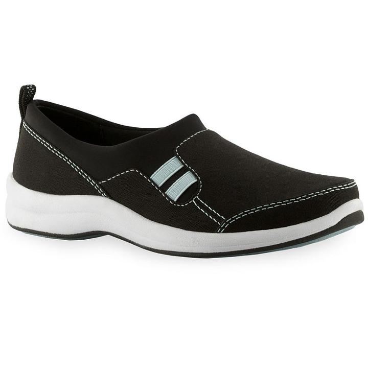 Easy Street Sport Cal Women's Comfort Sneakers, Size: Medium (8), Black