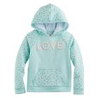 Girls 4-10 Jumping Beans&reg; Hooded Pullover, Size: 6x, Turquoise/blue (turq/aqua)