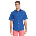 Men's Izod Saltwater Surfcaster Sportflex Classic-fit Button-down Shirt, Size: Xl, Dark Blue
