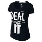 Nike Deal With It Tee, Women's, Size: Xs, Grey (charcoal)