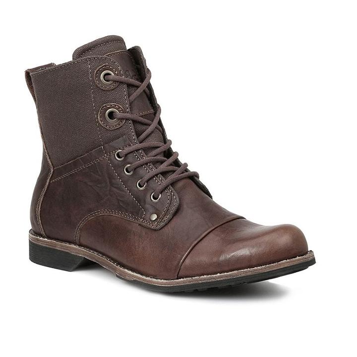 Gbx Men's Combat Boots, Size: Medium (8.5), Brown