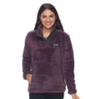 Women's Columbia Double Springs Fleece Pullover Sweatshirt, Size: Small, Purple