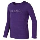 Girls 7-16 New Balance Long Sleeve Performance Top, Size: 14, Drk Purple