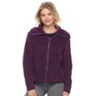 Juniors' So&reg; Sherpa Zip-up Jacket, Teens, Size: Xl, Drk Purple