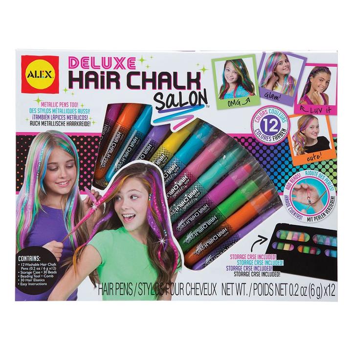 Alex Deluxe Hair Chalk Salon, Multicolor