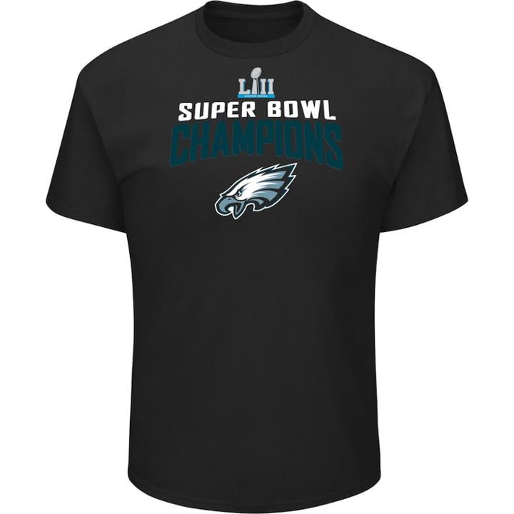 Men's Philadelphia Eagles Super Bowl Lii Champions Super Venue Tee, Size: Xl, Oxford