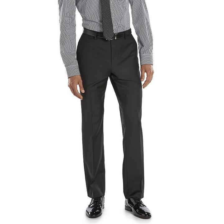 Men's Marc Anthony Slim-fit Black Wool Suit Pants, Size: 33x32