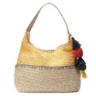 Sonoma Goods For Life&trade; Pom Pom & Tassel Colorblock Hobo, Women's, Yellow