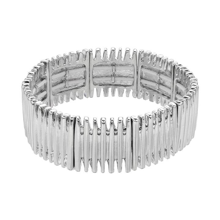 Simply Vera Vera Wang Bar Stretch Bracelet, Women's, Silver