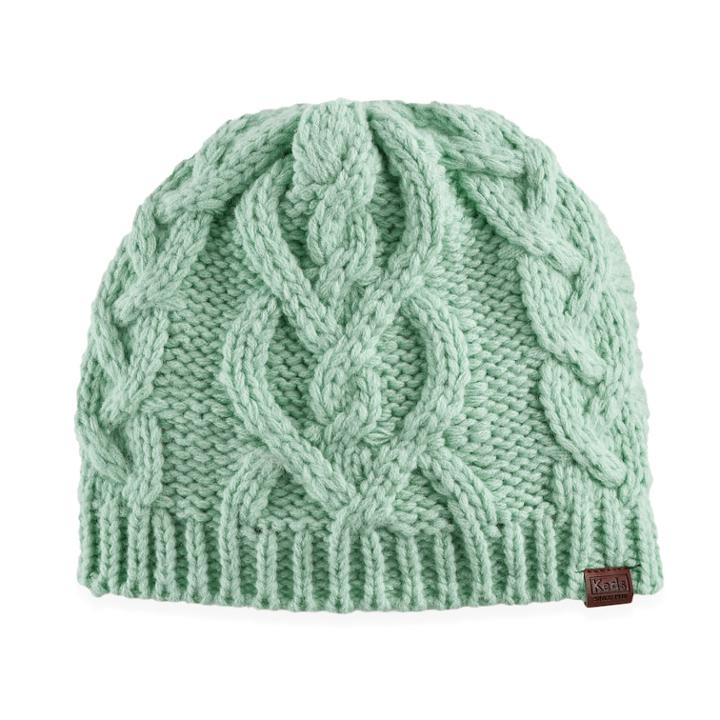 Women's Keds Chunky Cable Knit Beanie, Green