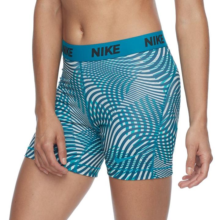 Women's Nike Victory Print Base Layer Shorts, Size: Xl, Blue Other