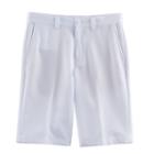 Boys 8-20 Pga Tour Flat-front Solid Shorts, Size: Xl 18-20, White