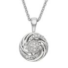 Simply Vera Vera Wang Diamond Accent Sterling Silver Swirl Pendant Necklace, Women's, Size: 18, White