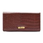 Buxton Nile Exotic Expandable Clutch, Women's, Brown