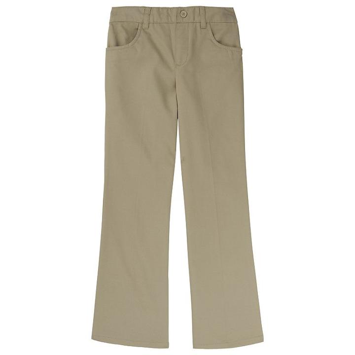 Girls 4-20 & Plus Size French Toast School Uniform Pull-on Pants, Girl's, Size: 20, Beig/green (beig/khaki)