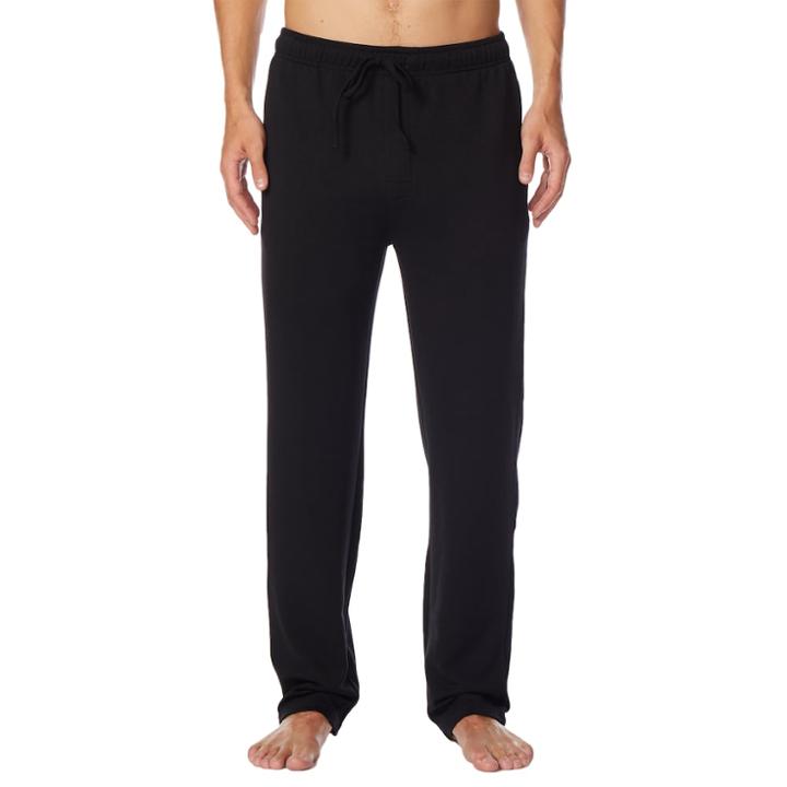 Men's Heat Keep Brushed Fleece Lounge Pants, Size: Small, Black