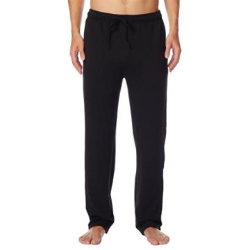 Men's Heat Keep Brushed Fleece Lounge Pants, Size: Small, Black