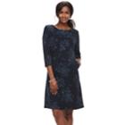 Women's Croft & Barrow&reg; Print Ponte Sheath Dress, Size: Small, Blue