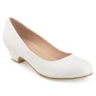 Journee Collection Saar Women's High Heels, Size: Medium (7.5), White