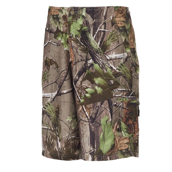 Realtree Camo Hybrid Swim & Walking Shorts - Men, Size: Medium, Brown