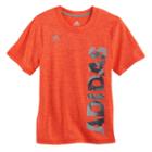 Boys 4-7x Adidas Space-dye Logo Graphic Tee, Size: 7x, Brt Red