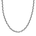 Lynx Stainless Steel Necklace - Men, Size: 18, Grey