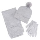 Berkshire, Girls 4-16 3-pc. Solid Scarf, Hat & Gloves Set, Girl's, Grey