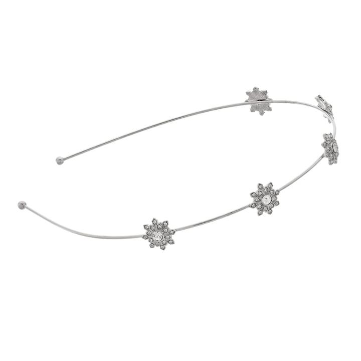 Lc Lauren Conrad Simulated Crystal Flower Burst Headband, Women's, Silver
