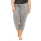Plus Size Marika Curves Kasey Slouch Capri Jogger Pants, Women's, Size: 0x, Med Grey