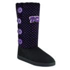 Women's Tcu Horned Frogs Button Boots, Size: Small, Black